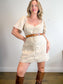 Abercrombie & Fitch Linen Mini Dress in Oatmeal (Size XL)