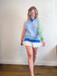 WANAKOME "Panna Multi-Stripe Sweatshirt" (Size S/M)