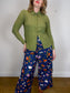 Numi Canadian "The Simone Button-Up Silk Blouse in Green" (Size M)