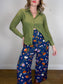 Princess Highway x ModCloth Linen Wide Leg Pants in Floral Print (Size 16)