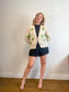 The Muse and I Cardigan with Embroidered Cacti (Size M)