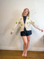 The Muse and I Cardigan with Embroidered Cacti (Size M)