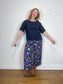 Princess Highway x ModCloth Linen Wide Leg Pants in Floral Print (Size 16)