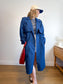 Vintage Sears Trench Coat in Blue (Size L)
