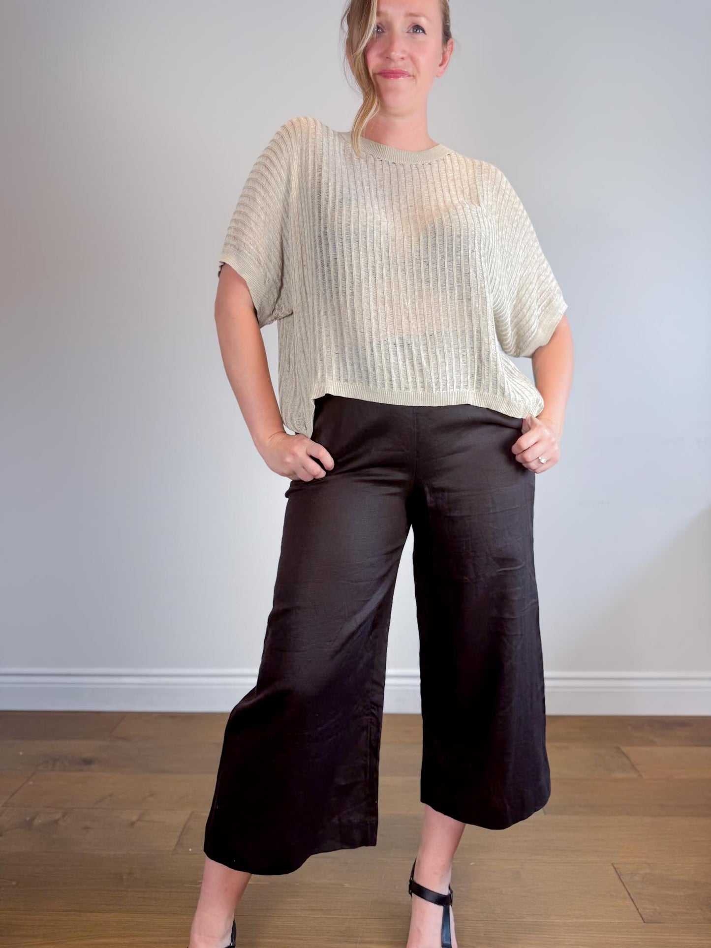 MIOU MUSE Distressed Oversized T-Shirt (Size L)