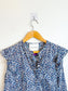 Judith & Charles Floral Sleeveless Ruffle Blouse (Size 12)
