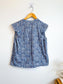 Judith & Charles Floral Sleeveless Ruffle Blouse (Size 12)
