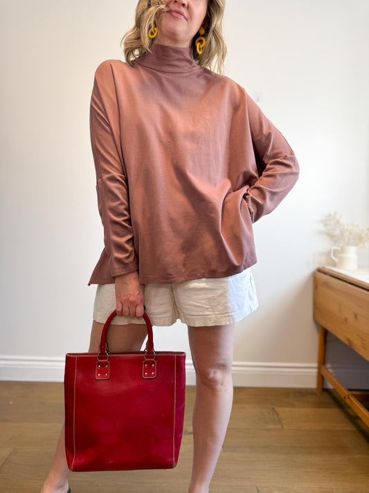 AYRTIGHT Made in Canada Tunic Top in Dusty Rose (Size 2X)