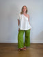 Banana Republic "Wide Leg Linen Blend Pants with Belt" (Size 12)