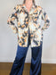 Free People Floral Blouse (Size L)