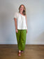 Banana Republic One Shoulder Linen Shirt in White (Size L)