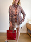 J.Crew Wrap Style Blazer with Dusty Rose Leaf Print (Size S/M)