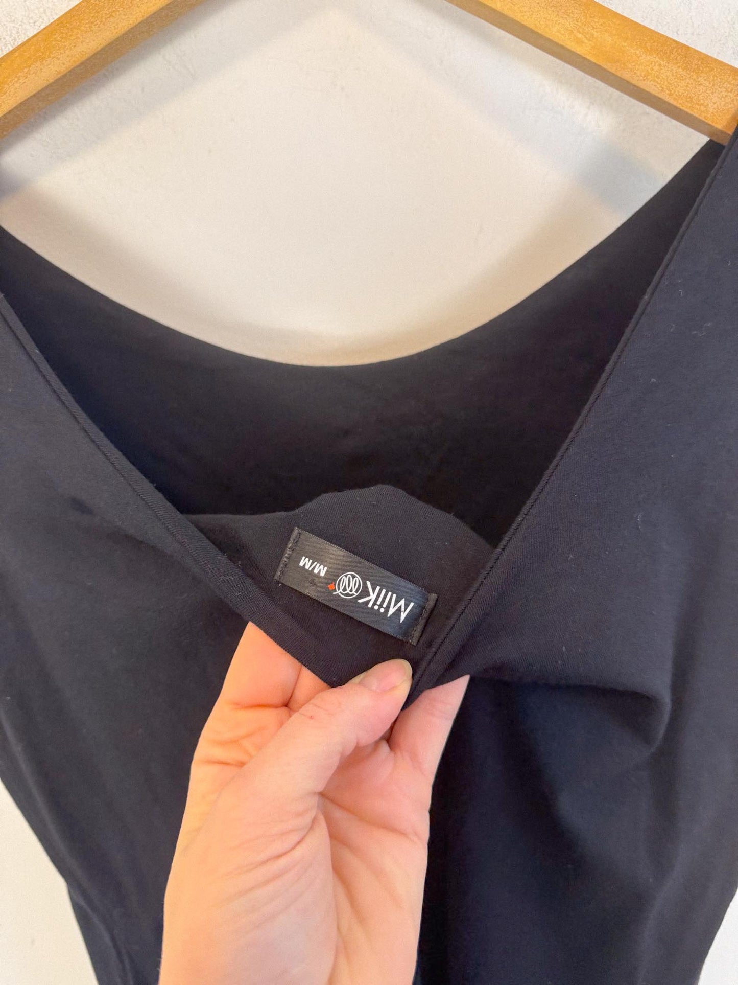 MiiK Slow Fashion Canadian Brand Mini Dress in Black (Size M)