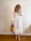 Velvet by Graham & Spencer White Eyelet Maxi Dress (Size M)
