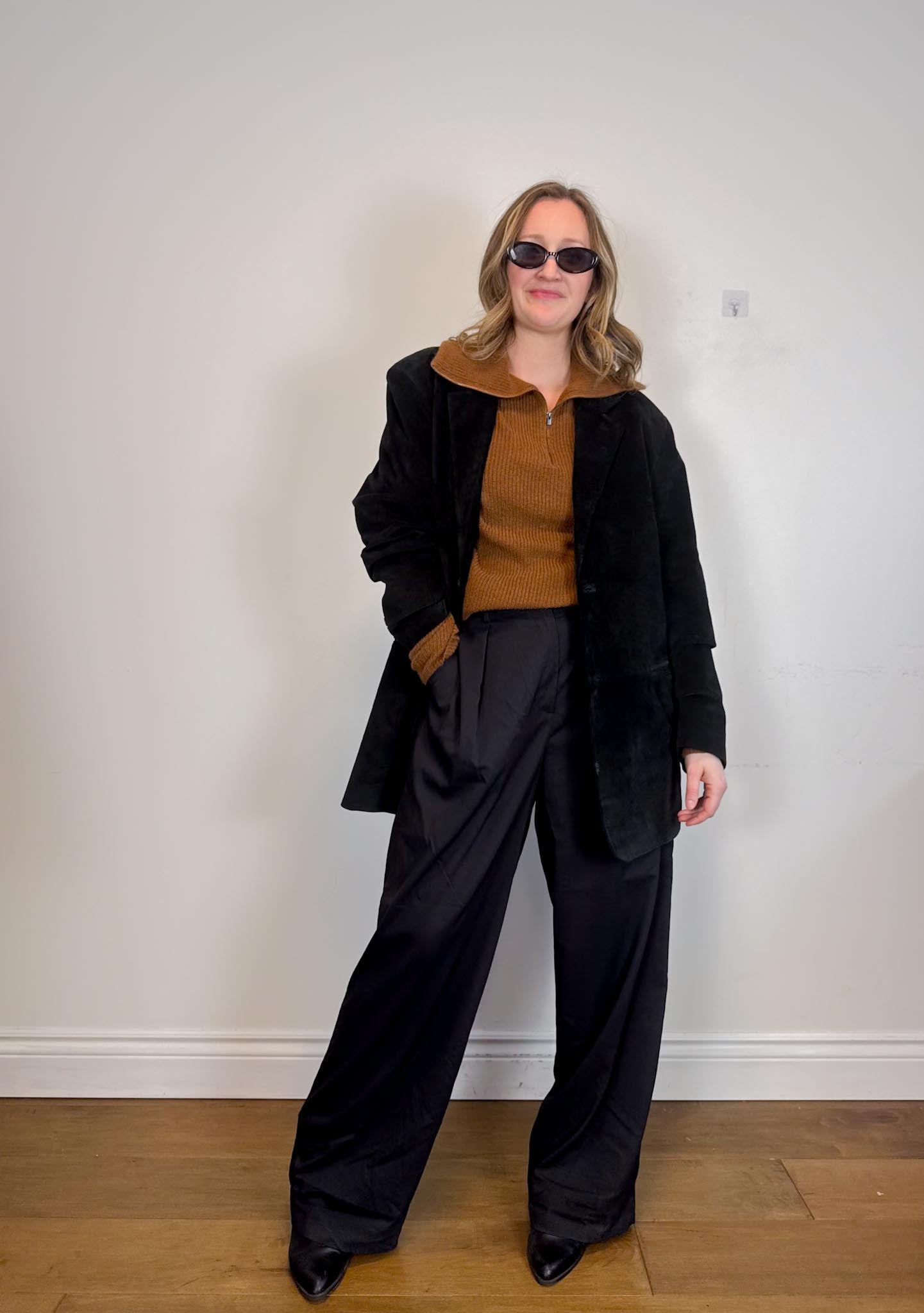 Lululemon "Pleat Front High Rise Trousers in Black" NWT (Size 14)