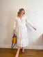 Velvet by Graham & Spencer White Eyelet Maxi Dress (Size M)