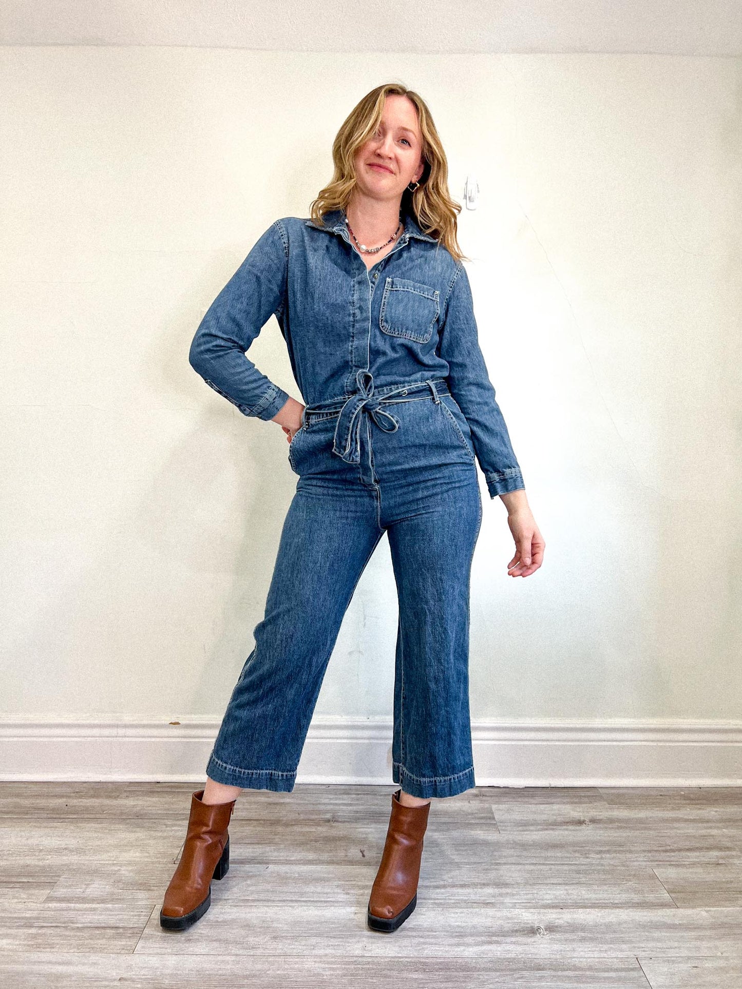 Gap Denim Utility Jumpsuit (Size S/M)