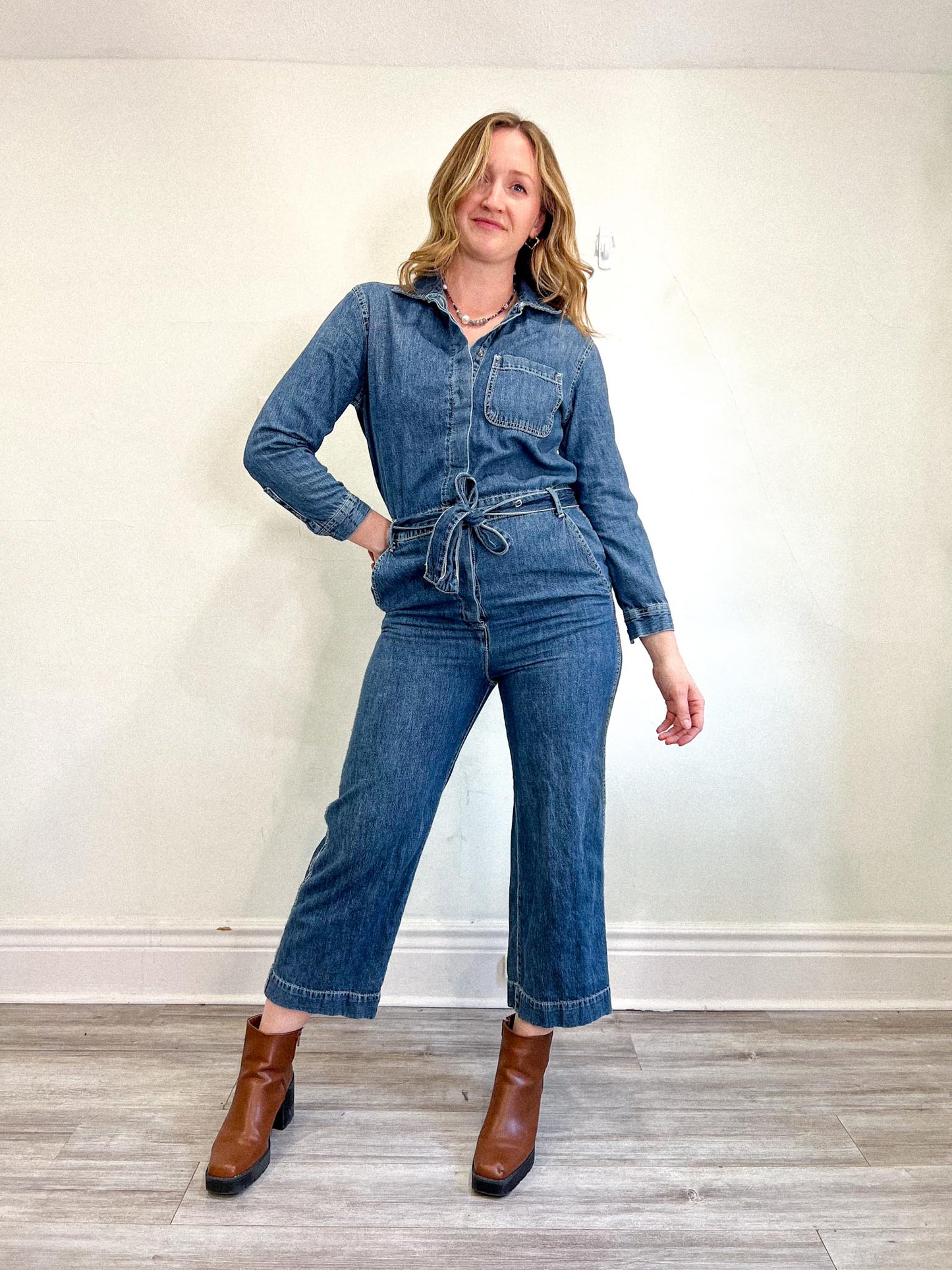 Gap Denim Utility Jumpsuit (Size S/M)