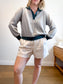 Project Social LA Pullover Sweater in Grey/Green (Size S/M)
