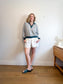 Project Social LA Pullover Sweater in Grey/Green (Size S/M)