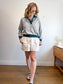 Project Social LA Pullover Sweater in Grey/Green (Size S/M)