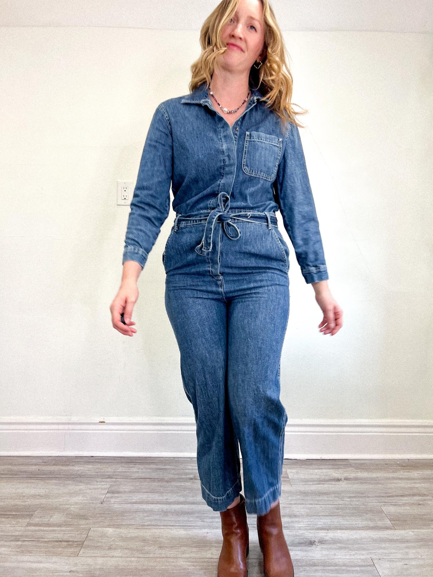 Gap Denim Utility Jumpsuit (Size S/M)