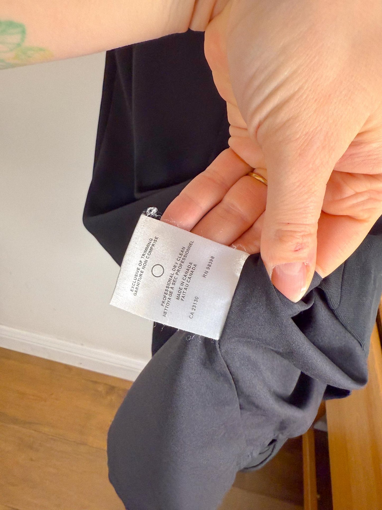 Judith & Charles Mini Dress in Black (Size M)