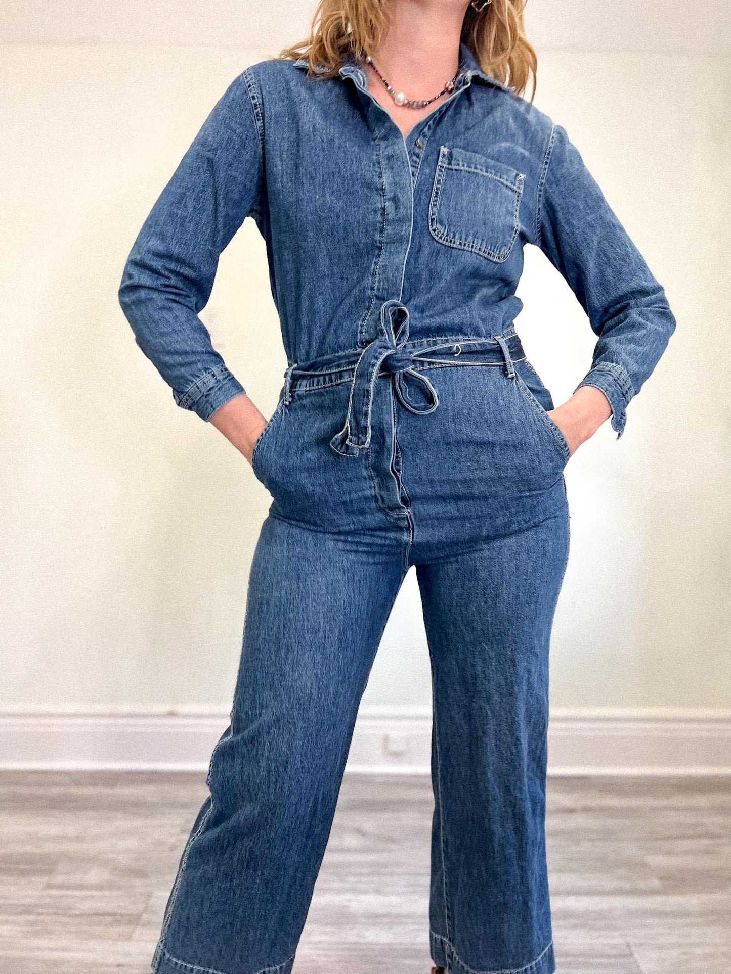 Gap Denim Utility Jumpsuit (Size S/M)