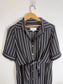 Brenda Beddomme Striped Shirt Dress in Black/White (Size 12)