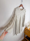 Madewell "Donegal Button-Sleeve Sweater-Dress in Heathered Grey" (Size M)