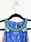 RANNA GILL Embroidered Halter Midi Dress (Size S)