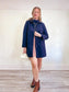 COS Lightweight Navy Trench Coat (Size L)