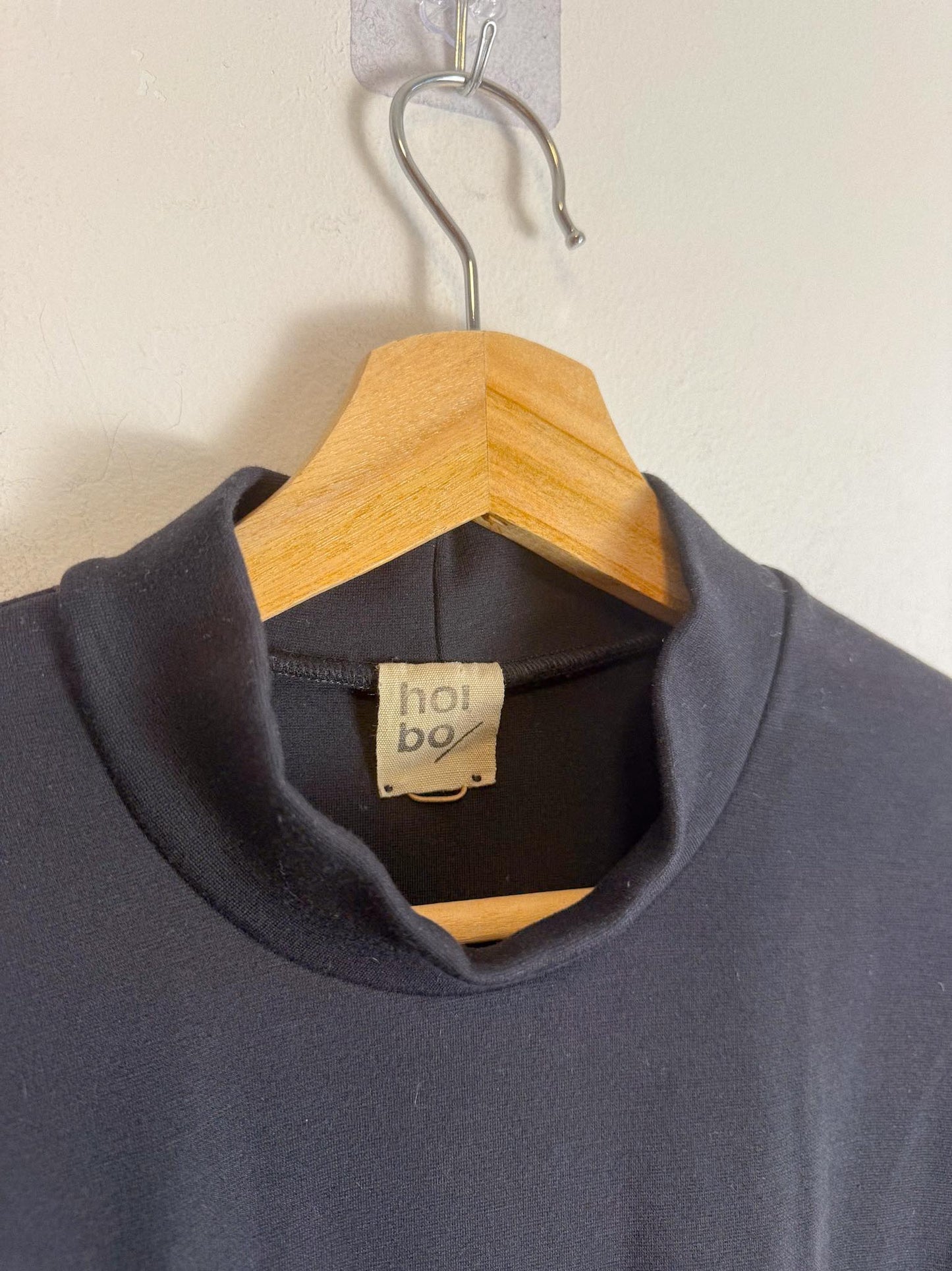 HOIBO Canadian Slow Fashion Long Sleeve Dress in Black (Size M/L)