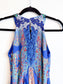 RANNA GILL Embroidered Halter Midi Dress (Size S)