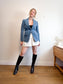 Tibi Designer Velvet Blazer in Blue (Size M)