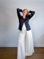Banana Republic High Rise Wide Leg Linen Pants in White (Size 8)