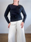 Banana Republic Long Sleeve T-Shirt in Black NWT (Size L)