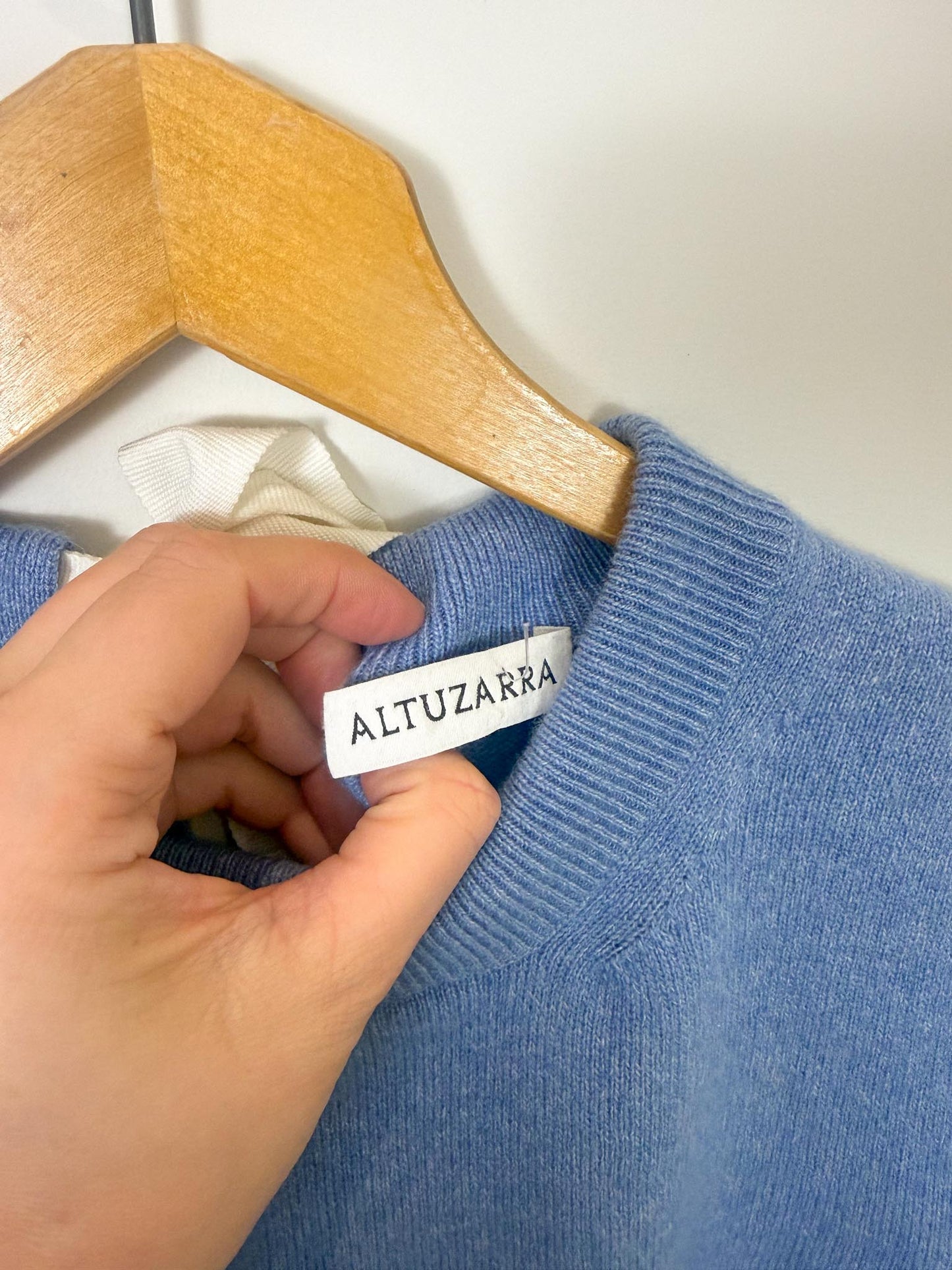 Altuzarra Designer Cashmere Sweater in Blue SOLD AS IS (Size S)