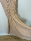 Sandro Striped Midi Dress in Pale Pink , Blue & Mustard (Size S)
