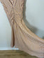 Sandro Striped Midi Dress in Pale Pink , Blue & Mustard (Size S)