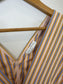Sandro Striped Midi Dress in Pale Pink , Blue & Mustard (Size S)