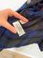 Vintage Plaid Wool Cropped Shacket in Blue/Grey (Size M)