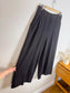 DOROTHEE SCHUMACHER Designer "EMOTIONAL ESSENCE Wide Leg Trousers in Black" (Size XL)