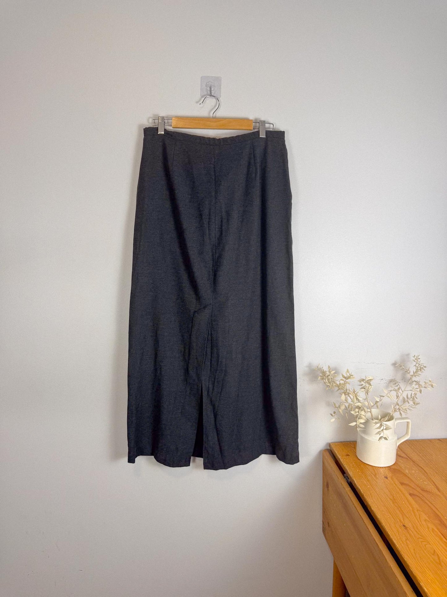 Vintage Gap Maxi Skirt in Dark Grey (Size L)
