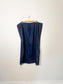 Vintage Liz Claiborne Linen Skirt in Navy (Size 20)