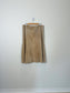Vintage Leather Midi Skirt in Beige SOLD AS IS (Size XL)