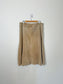 Vintage Leather Midi Skirt in Beige SOLD AS IS (Size XL)