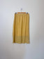FLAX Linen Midi Skirt in Butter Yellow (Size L)