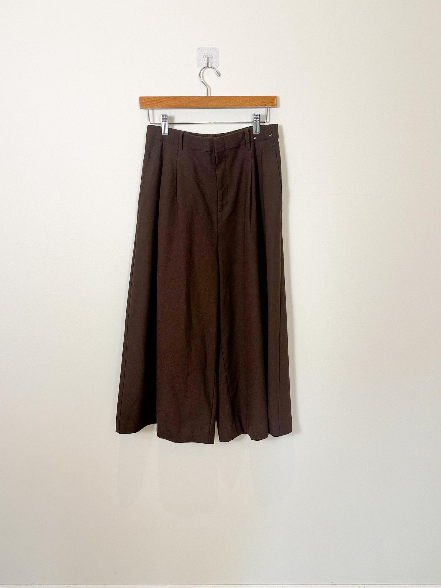 Uniqlo Wide Leg Culottes in Brown (Size M)