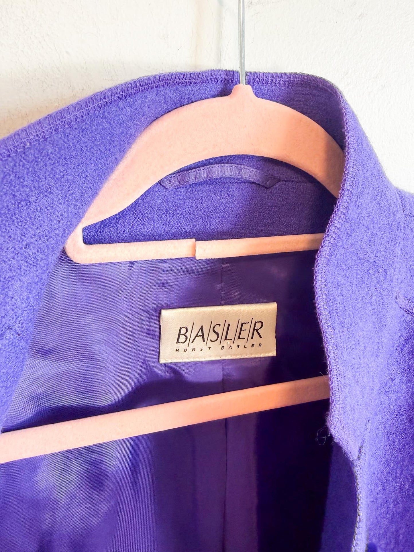 Vintage BASLER Wool Blazer in Purple (Size S/M)